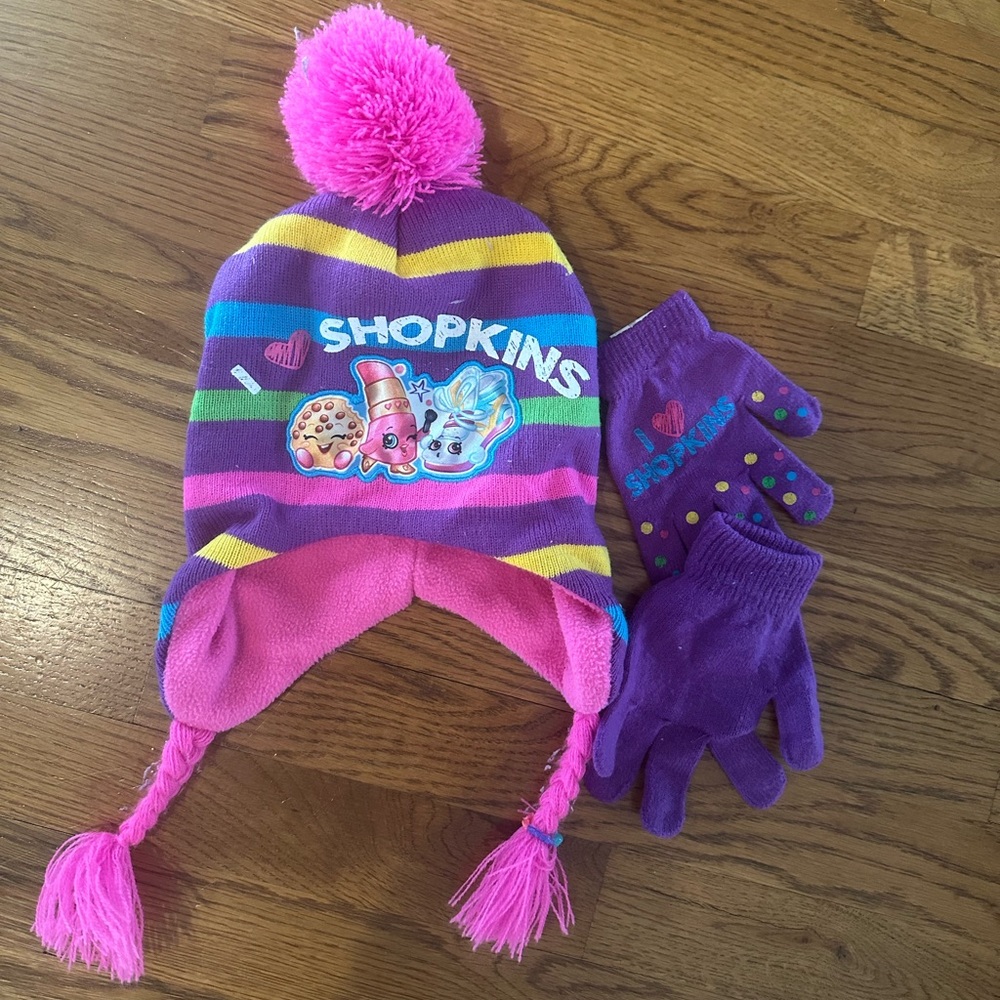 Girls Hat and Gloves